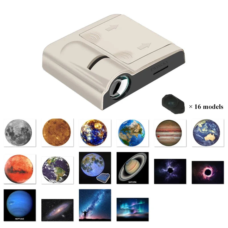 Planet Projection Lamp with Light Sheets Photo Earth Sun Galaxy Light Projector Novelty Atmosphere Light Party Photo Props Gift