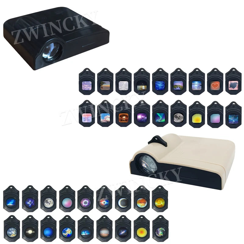 Planet Projection Lamp with Light Sheets Photo Earth Sun Galaxy Light Projector Novelty Atmosphere Light Party Photo Props Gift