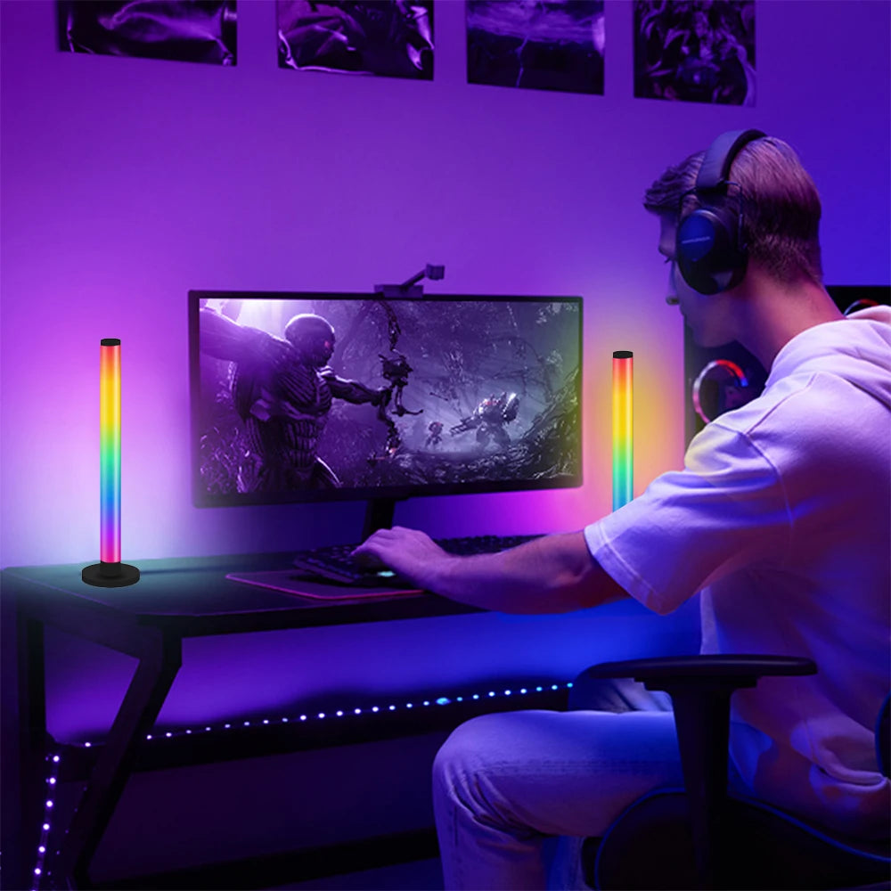 Smart LED Light Bars RGB App and Remote Control 16 Million Colors Sync Music Timer TV Backlights USB Rhythm Ambient Pickup Lamps