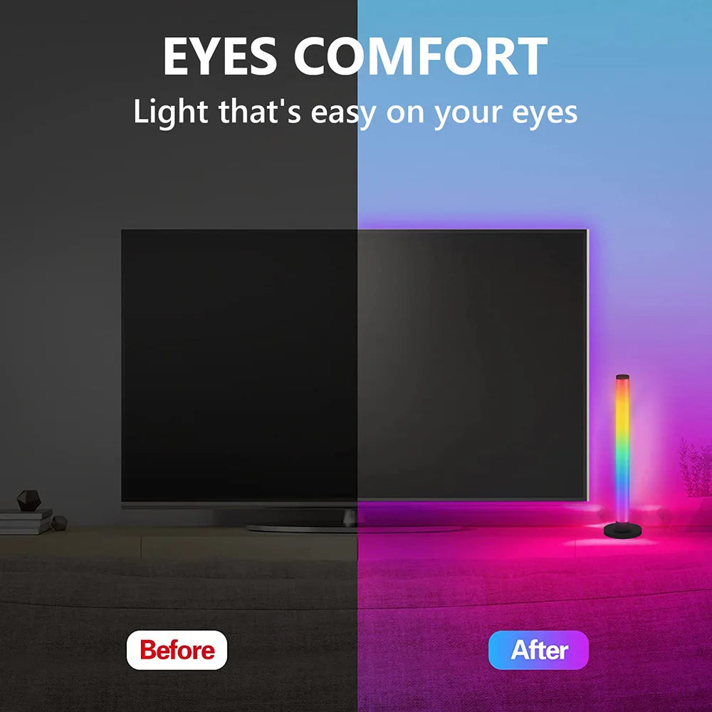 Smart LED Light Bars RGB App and Remote Control 16 Million Colors Sync Music Timer TV Backlights USB Rhythm Ambient Pickup Lamps
