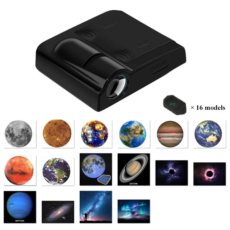 Planet Projection Lamp with Light Sheets Photo Earth Sun Galaxy Light Projector Novelty Atmosphere Light Party Photo Props Gift
