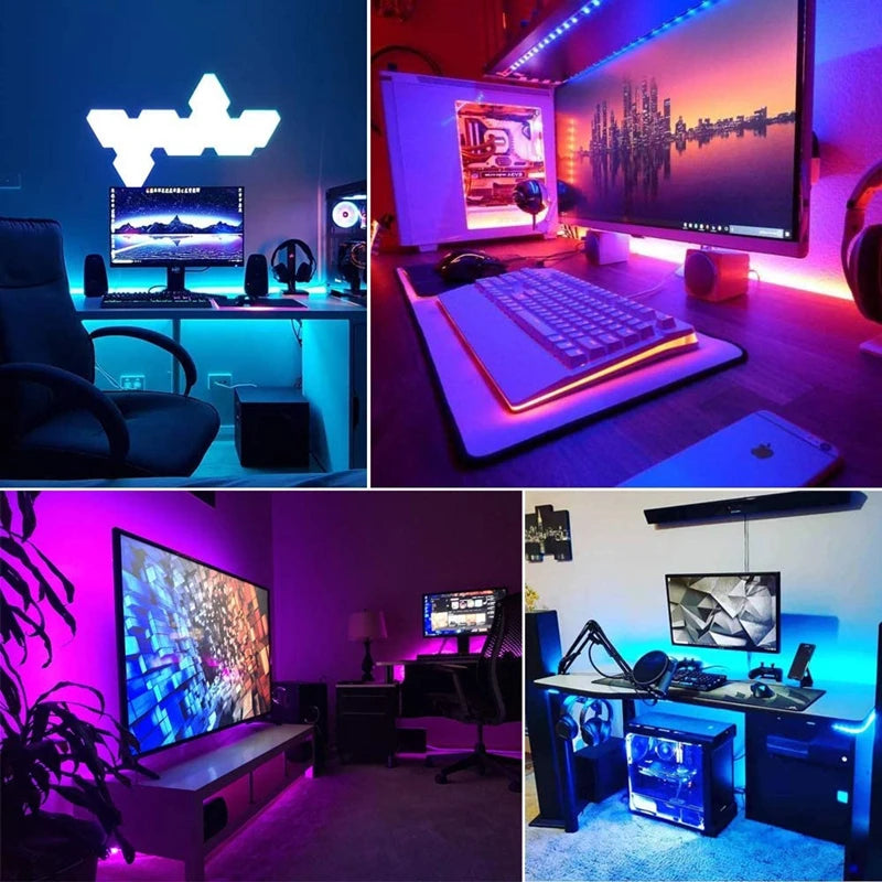 USB 5V LED Lights for TV with APP Control Flexible Ribbon Tape RGB5050 30leds/m TV LED Backlight Room Bedroom Decor Lighting