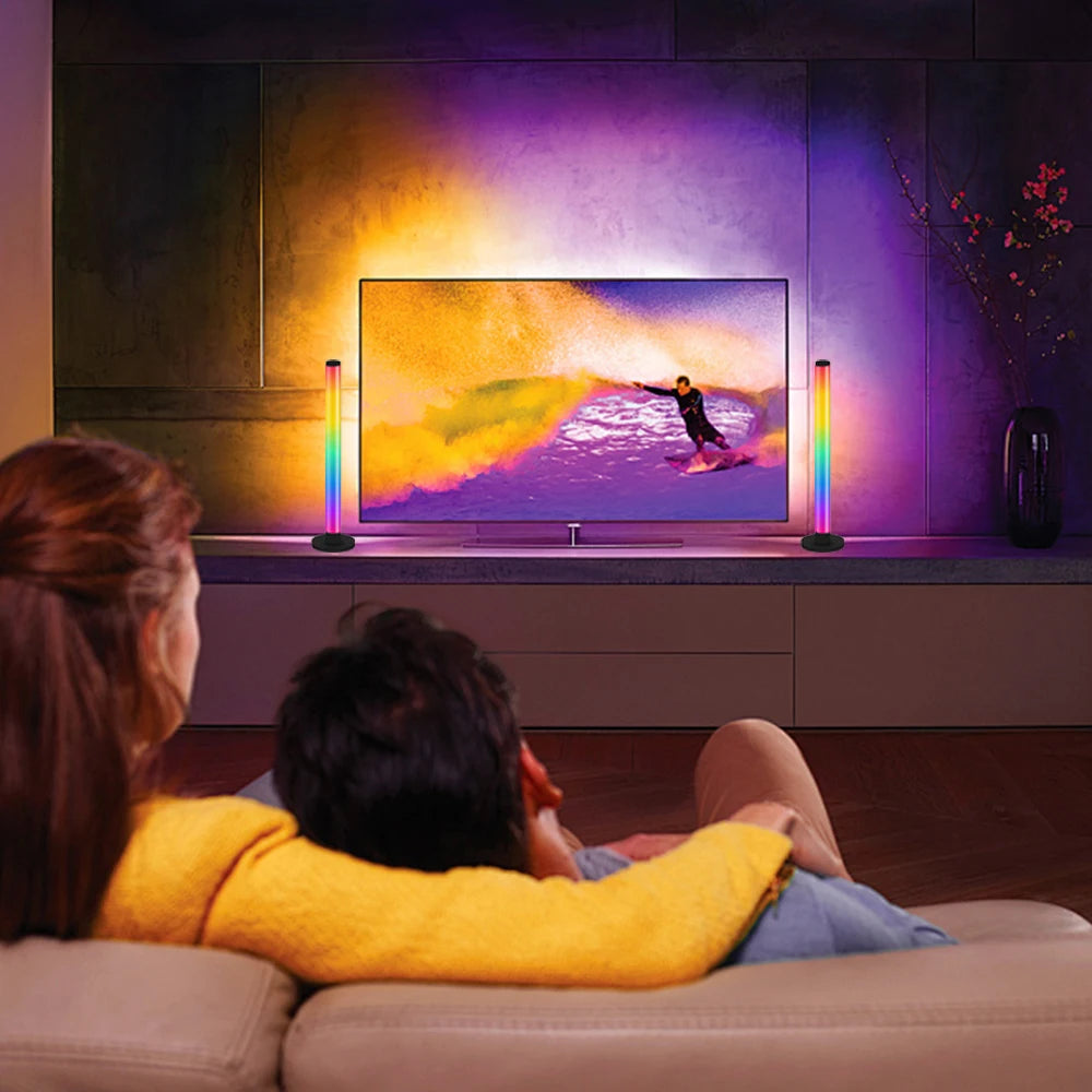 Smart LED Light Bars RGB App and Remote Control 16 Million Colors Sync Music Timer TV Backlights USB Rhythm Ambient Pickup Lamps