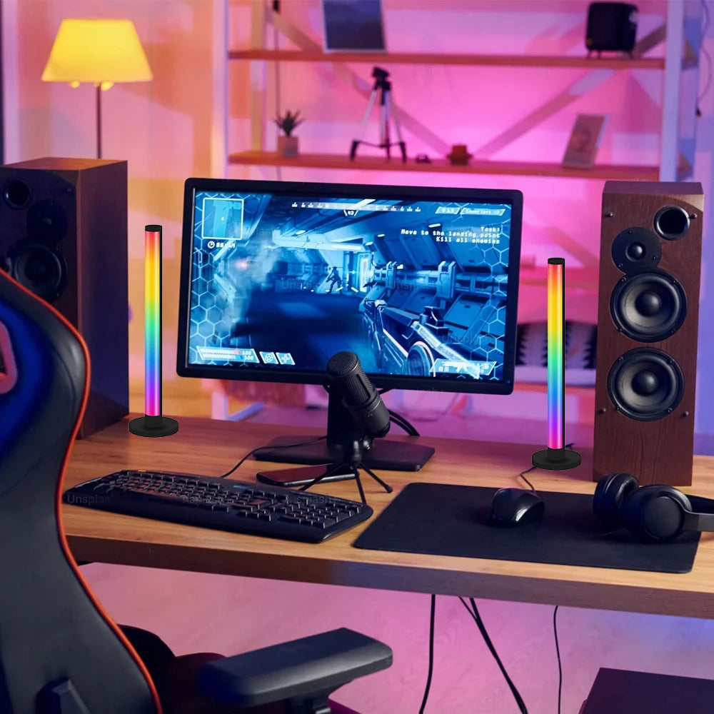 Smart LED Light Bars RGB App and Remote Control 16 Million Colors Sync Music Timer TV Backlights USB Rhythm Ambient Pickup Lamps