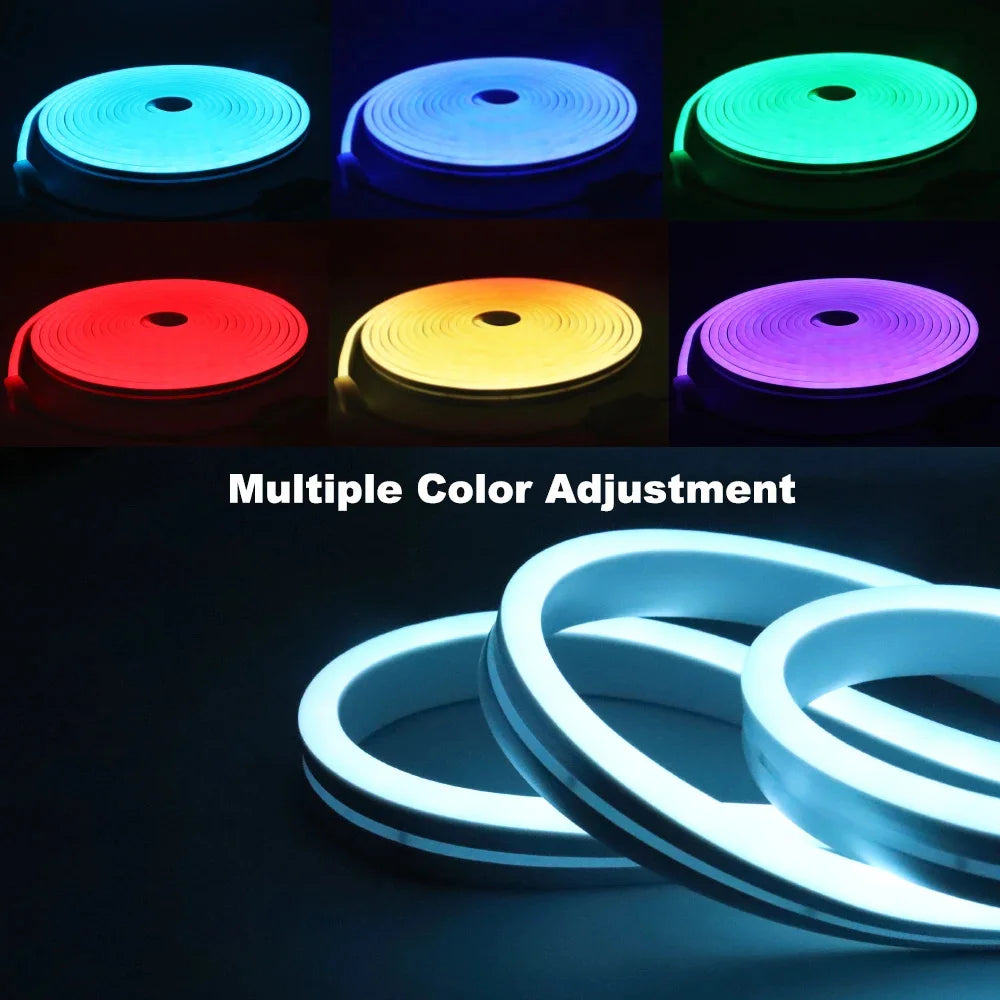 Neon Rope Light with 44keys Remote Control, USB LED Neon, 5V Flexible LED Strip Lights Color Changing Flexible Rope Lights
