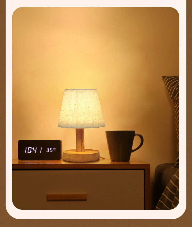 Retro Table Lamp Cozy Decoration for Homestay Night Light Bedroom Lamps