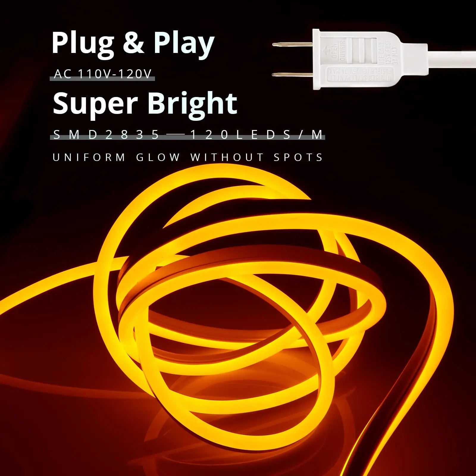 Neon Rope Light with 44keys Remote Control, USB LED Neon, 5V Flexible LED Strip Lights Color Changing Flexible Rope Lights