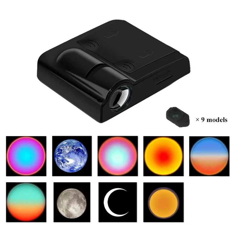 Planet Projection Lamp with Light Sheets Photo Earth Sun Galaxy Light Projector Novelty Atmosphere Light Party Photo Props Gift