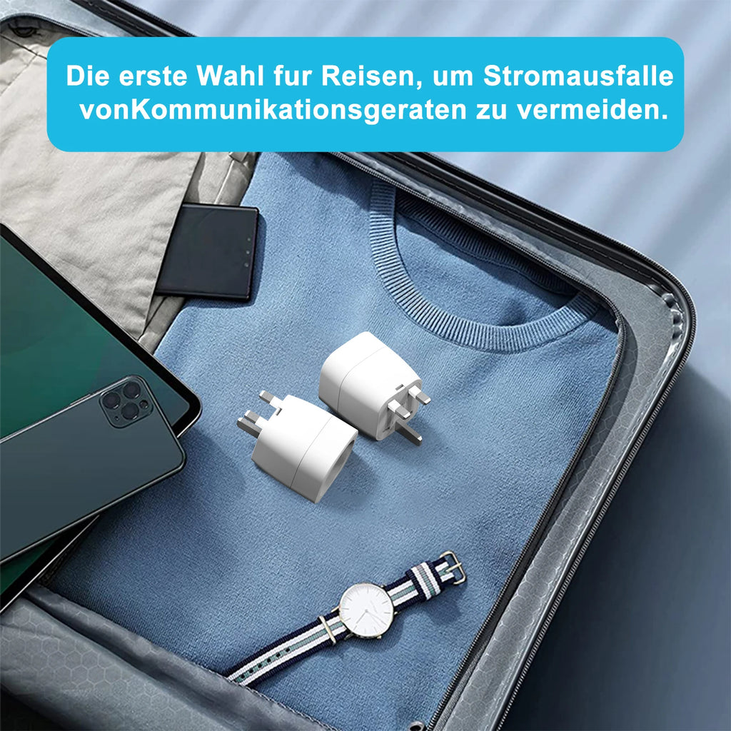 2pcs EU To UK Plug Adapter England Travel Plug European to UK Power Converter Adapter Wall Socket for England, Ireland, UK